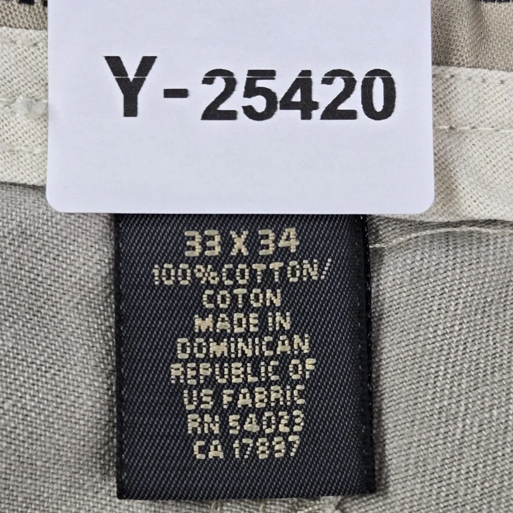 Banana‎ Republic Men Pants 33X34 Beige Chino Twill Button 33